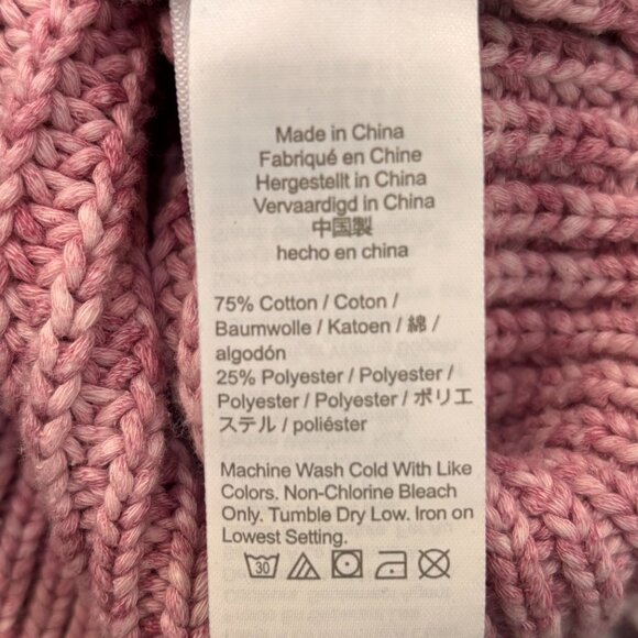 J.crew Pink Marled Cotton Blend Crewneck Sweater Size S - Picture 9 of 9
